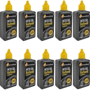 10x Hanseline Kettenöl Fahrrad 125 ml graphitiert extrem belastbar Graphitöl